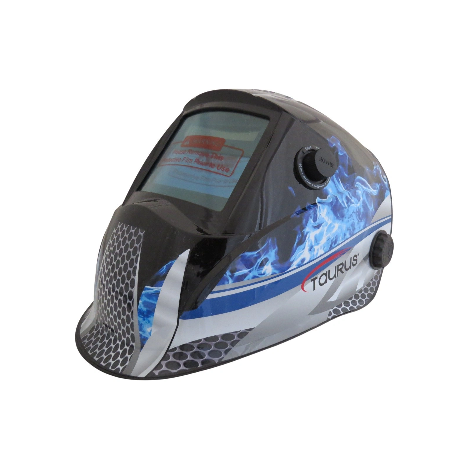 TAURUS ADJUSTABLE HELMET/GRINDING - METAL FIRE - TRUE VISION