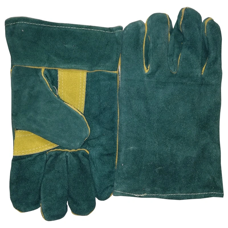 TAURUS GREEN LEATHER GLOVES - 50MM