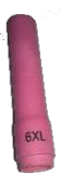 No 6 EXTRA LONG CERAMIC CUP 10MM BORE (68MM)